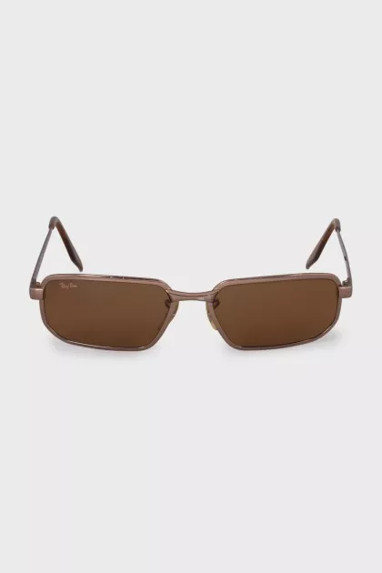 Brown sunglasses with metal frames