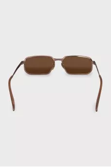 Brown sunglasses with metal frames
