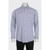 Men's regular fit shirt with a plaid print