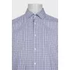 Men's regular fit shirt with a plaid print
