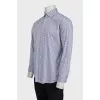 Men's regular fit shirt with a plaid print