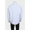 Men's light blue checkered shirt