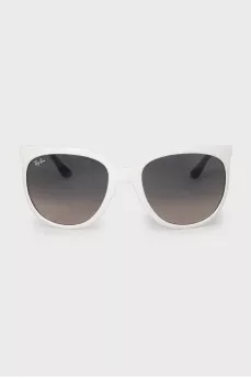 Black and white frame sunglasses