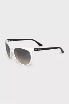 Black and white frame sunglasses