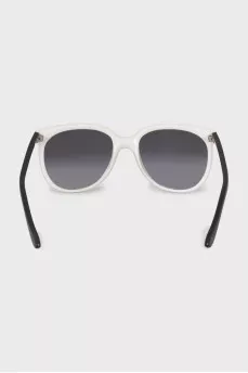 Black and white frame sunglasses