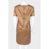 Brown dress with short sleeve