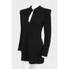 Black woolen dress