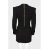 Black woolen dress