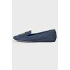 Loafers rhinestones denim with a tag