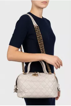 Шкіряна сумка Quilted Bowling