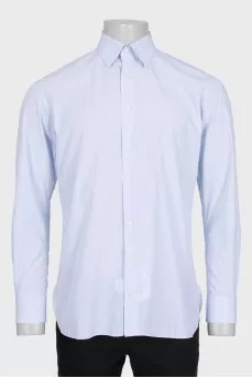 Men's checkered button-down shirt
