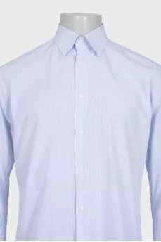 Men's checkered button-down shirt