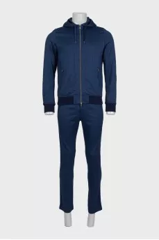 Men's blue printed tracksuit