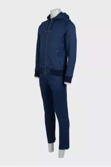 Men's blue printed tracksuit