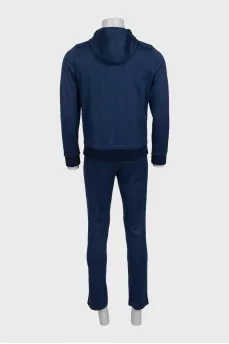 Men's blue printed tracksuit