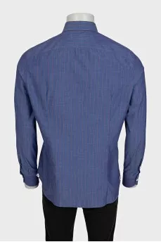 Men's blue striped shirt with tag