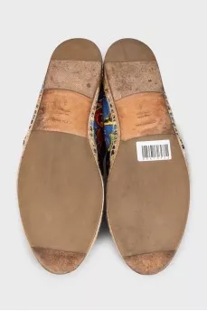 Men's espadrilles with a bright print