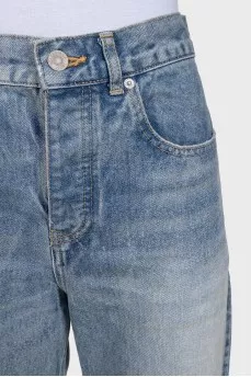 Straight-leg jeans with signature jacron