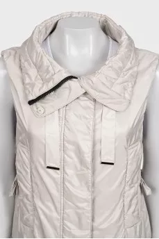 Greengo beige long vest