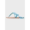 Straw decorated sandals