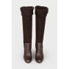 Boots with textile shafts