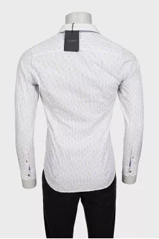Men's white striped shirt with tag