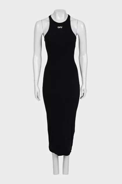 Black bodycon dress