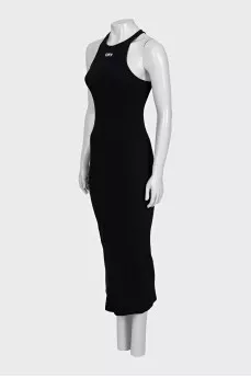 Black bodycon dress
