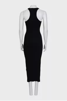 Black bodycon dress