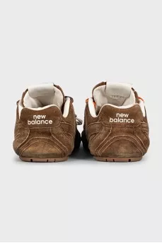 Brown 530 SL sneakers by New Balance x Miu Miu