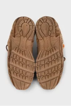 Brown 530 SL sneakers by New Balance x Miu Miu