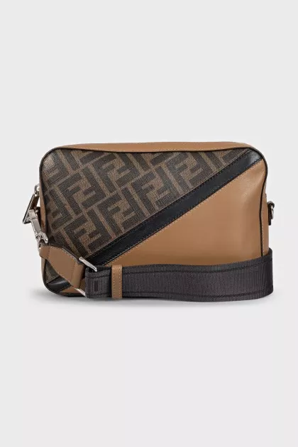 Men's canvas bag with print