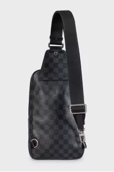 Men's canvas bag with an Avenue print