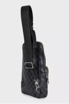 Men's canvas bag with an Avenue print