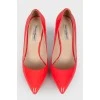 Step varnished pink shoes