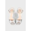 Silver barefoot sandals
