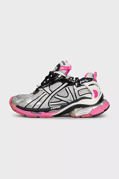 Комбинированные розовые кроссовки Runner