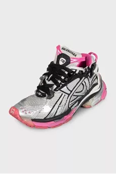 Комбинированные розовые кроссовки Runner