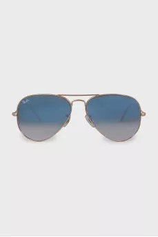 Blue gradient aviator sunglasses