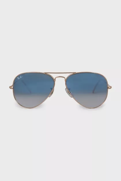 Blue gradient aviator sunglasses