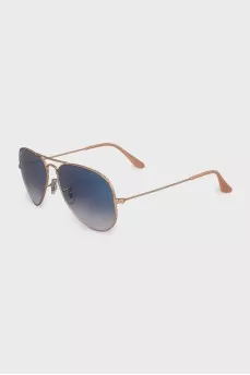 Blue gradient aviator sunglasses