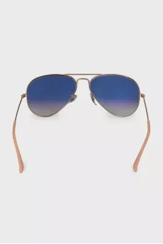 Blue gradient aviator sunglasses