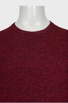 Men's red wool jumper