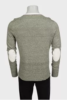 Men's green long sleeve t-shirt