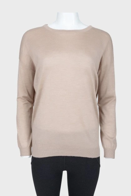 Long open back sweatshirt, with the tag
