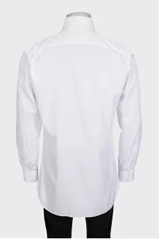 Men's straight-cut shirt with matching stripes