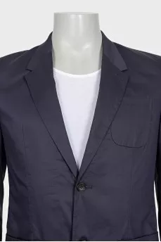Men's single-breasted purple jacket