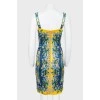 Silk dress in a flower print