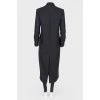 Long coat with voluminous buttons