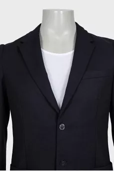 Men's black fitted jacket